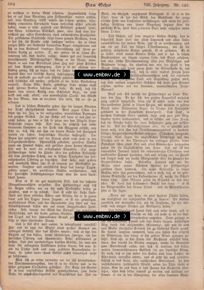 1801-1900, Zeitschrift „Das Echo“ 1889, Nr. 346, Berlin 18. April 1889, Seite 504, Digitales Bild der Zeitung zum herunterladen... Sammlung