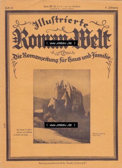 Weimarer Republik „Illustrierte Roman-Welt“ 1931, Heft 43, 4. Jahrgang, Es Stand in alten Zeiten ein Schloss so hoch und hehr... Sammlung