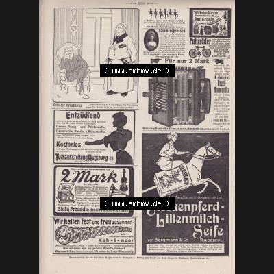 Der wahre Jacob Satire 1908, Heft 569, Seite 5816, Erbliche Belastung. Hier befindet sich eine von 16 Seiten der Satire-Zeitschrift Der Wahre Jacob im online Katalog und online... Sammlung