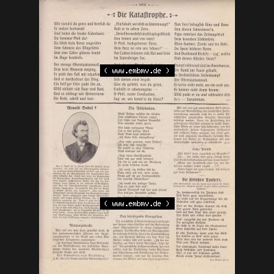 Der wahre Jacob Satire 1908, Heft 569, Seite 5802, Die Katastrophe. Hier befindet sich eine von 16 Seiten der Satire-Zeitschrift Der Wahre Jacob im online Katalog und online Datenbank... Sammlung