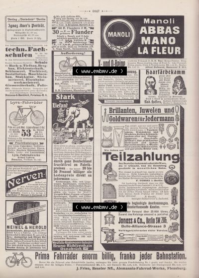 Heft 571, Satire Seite 5847, Werbung im Der Wahre Jacob, Der Wahre Jacob Sammlung