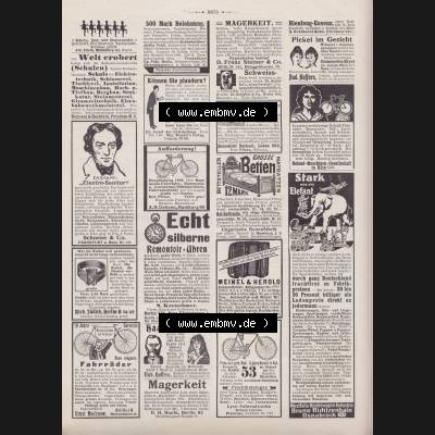 Der wahre Jacob Satire 1908, Satire im Heft 573, Seite 5875, Die Welt erobert haben sich die Selbstunterrichts-Werke. Hier befindet sich eine von 12 Seiten der Satire-Zeitschrift... Sammlung