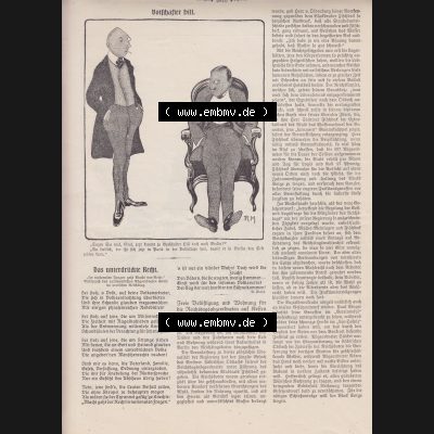 Der wahre Jacob Satire 1908, Heft 569, Seite 5810, Botschafter hill. Hier befindet sich eine von 16 Seiten der Satire-Zeitschrift Der Wahre Jacob im online Katalog und online Datenbank... Sammlung