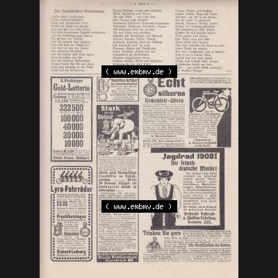 Der wahre Jacob Satire 1908, Heft 569, Seite 5812, Zur freundlichen Erinnerung. Hier befindet sich eine von 16 Seiten der Satire-Zeitschrift Der Wahre Jacob im online Katalog und... Sammlung