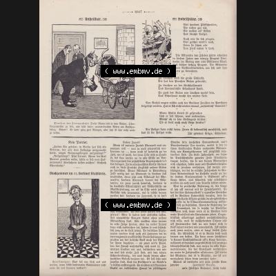 Der wahre Jacob Satire 1908, Satire im Heft 573, Seite 5867, Unheilbar, Hobelspäne im deutschen Kaiserreich. Hier befindet sich eine von 12 Seiten der Satire-Zeitschrift... Sammlung