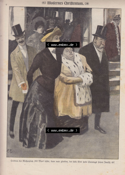 Heft 574, Satire Seite 5880, Modernes Christentum im Kaiserreich, Deutsches Kaiserreich nach 20 Jahren Regierung, Der Wahre Jacob Sammlung