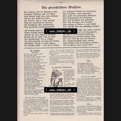 Der wahre Jacob Satire 1908, Heft 570, Seite 5818, Die preußischen Wahlen. Hier befindet sich eine von 16 Seiten der Satire-Zeitschrift Der Wahre Jacob im online Katalog... Sammlung