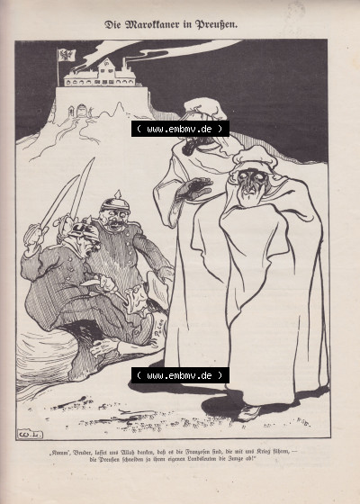 Heft 571, Satire Seite 5841, Die Marossaner in Preußen, Der Wahre Jacob Sammlung