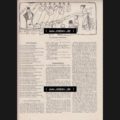 Der wahre Jacob Satire 1908, Heft 570, Seite 5824, Bosse-Denkmal. Hier befindet sich eine von 16 Seiten der Satire-Zeitschrift Der Wahre Jacob im online Katalog und online Datenbank... Sammlung