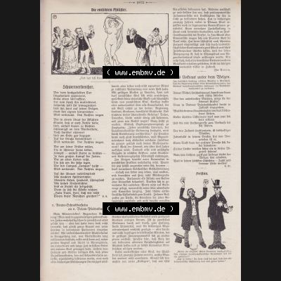 Der wahre Jacob Satire 1908, Satire im Heft 573, Seite 5872, Die Entsetzten Philister, über eine Frau. Hier befindet sich eine von 12 Seiten der Satire-Zeitschrift „Der... Sammlung