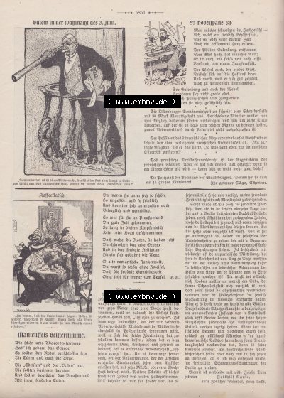 Heft 572, Seite 5851, Bülow in der Wahlnacht des 3. Juni 1908, Der Wahre Jacob 1908 Nr. 572 Sammlung