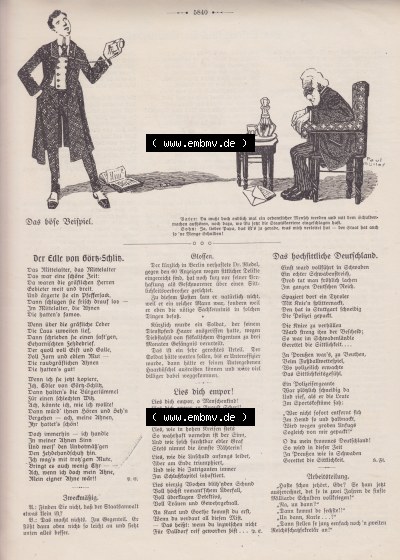 Heft 571, Satire Seite 5840, Das böse Beispiel, Der Wahre Jacob Sammlung