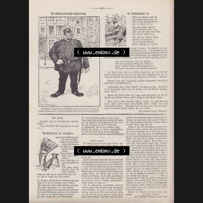 Der wahre Jacob Satire 1908, Heft 574, Satire Seite 5879, Die stellvertretende Regierung. Zum Thema Deutsches Kaiserreich nach 20 Jahren Regierung. Hier befindet sich eine... Sammlung