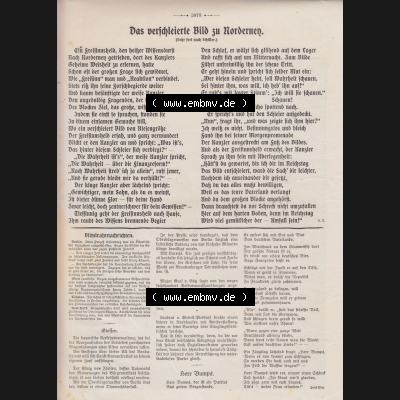 Der wahre Jacob Satire 1908, Heft 574, Satire Seite 5878, Das verschleierte Bild zu Nordernen. Zum Thema Deutsches Kaiserreich nach 20 Jahren Regierung. Hier befindet sich... Sammlung