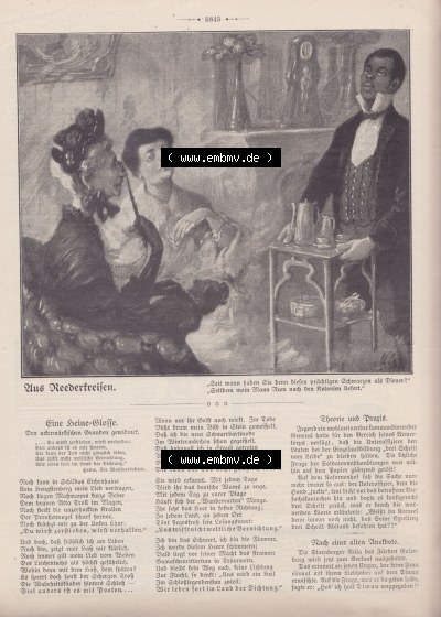 Heft 571, Satire Seite 5843, Aus Reedersreisen, Der Wahre Jacob Sammlung