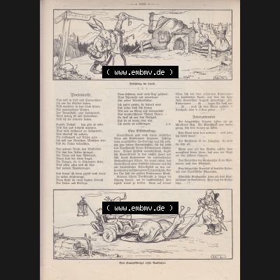 Der wahre Jacob Satire 1908, Heft 569, Seite 5806, Frühling im Land. Hier befindet sich eine von 16 Seiten der Satire-Zeitschrift Der Wahre Jacob im online Katalog und online... Sammlung