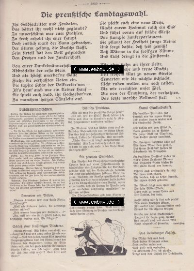 Heft 572, Seite 5850, Die preußische Landtagswahl, Der Wahre Jacob 1908 Nr. 572 Sammlung