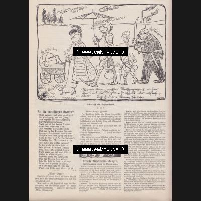 Der wahre Jacob Satire 1908, Heft 569, Seite 5811, An die preußischen Beamten. Hier befindet sich eine von 16 Seiten der Satire-Zeitschrift Der Wahre Jacob im online Katalog... Sammlung