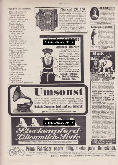 Heft 572, Seite 5860, Zivilisten und Zivilliste, Der Wahre Jacob 1908 Nr. 572 Sammlung