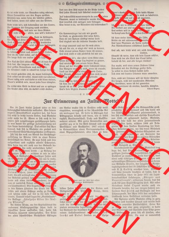 Der wahre Jacob Satire 1908, Heft 572, Seite 5854, Gefängnisstimmungen. Hier befindet sich eine von 16 Seiten der Satire-Zeitschrift Der Wahre Jacob 1908 Nr. 572 im... Sammlung