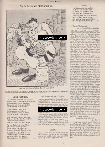 Heft 571, Satire Seite 5842, Scherls literarische Mastkuranstalt, Der Wahre Jacob Sammlung