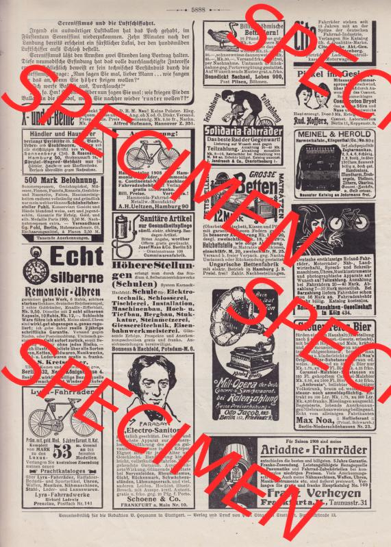 Der wahre Jacob Satire 1908, Heft 574, Satire Seite 5888, Serenissimus und die Luftschifffahrt. Zum Thema Deutsches Kaiserreich nach 20 Jahren Regierung. Hier befindet sich... Sammlung