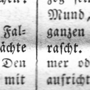 Ausschnitt zur Qualitätsprüfung vom Digitalen Bild Qualität
