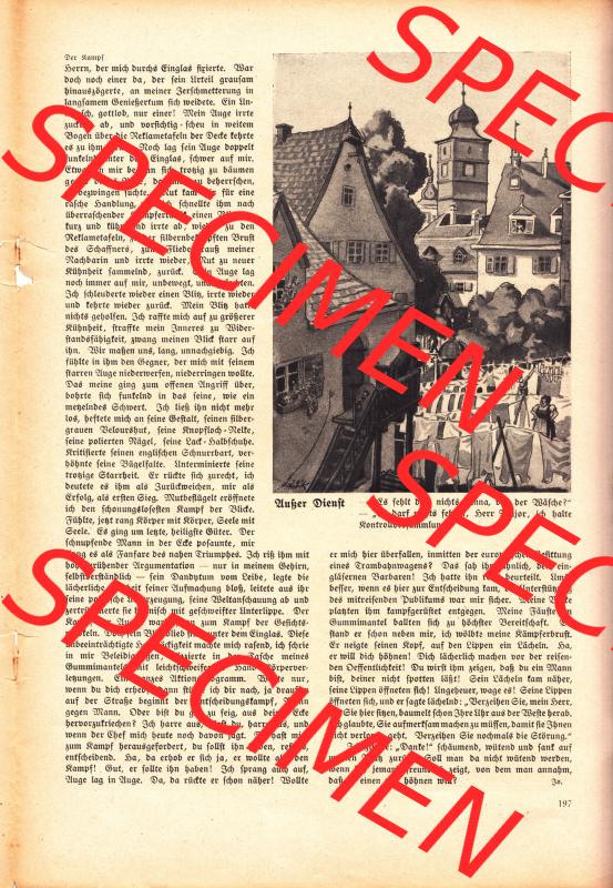 Meggendorfer-Blätter 1920, Nr. 1552, Seite 197, Außer Dienst, Es fehlt doch nichts. Die Digitalen JPG-Bilder der digitalisierten Zeitschrift „Meggendorfer-Blätter“... Sammlung