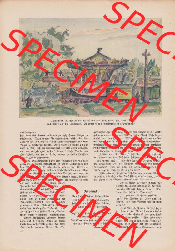 Meggendorfer-Blätter 1922, Nr. 1634, vom 20 April 1922, Seite 40, Rentieren tut sich der Kartoffelbetrieb nicht mehr gut. Das Digitale Bild / Foto der relativ... Sammlung