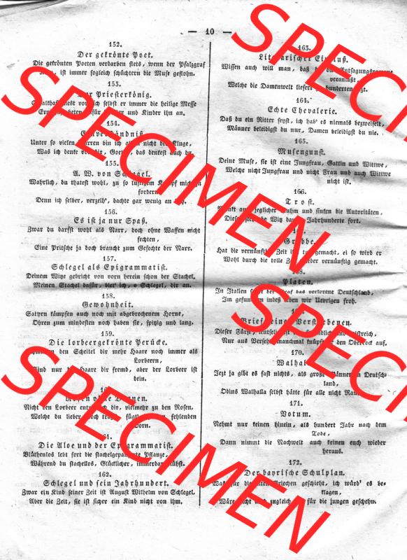 Morgenblatt 1832, 6 Januar, Nr. 3, Seite 10, Literatur-Blatt, Der gefrönte Poet, Der Priesterkönig und andere. Das Digitale Bild / Foto der... Sammlung