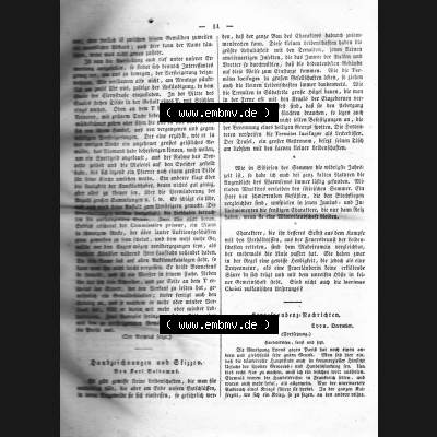 Morgenblatt 1832, 4 Januar, Nr. 3, Seite 11, Landzeichnungen nach Skizzen. Das Digitale Bild / Foto der relativ wertvollen „Morgenblatt für gebildete... Sammlung