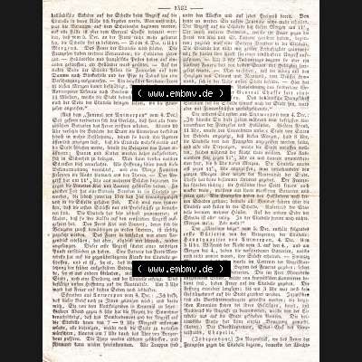 Augsburg 1832, Nro / Nr 346, Dienstag 11 Dezember, Augsburger Abendzeitung Seite 1382 (1). Die Digitalen JPG-Bilder der digitalisierten Augsburger Zeitung aus dem... Sammlung
