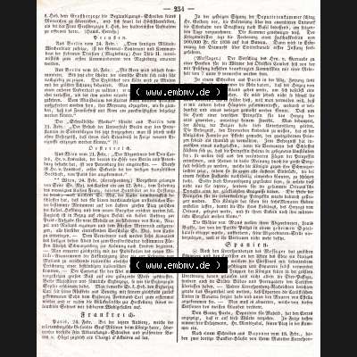 Augsburg 1838, Nr. 59, Mittwoch 28. Februar, Augsburger Abendzeitung Seite 234. Die Digitalen JPG-Bilder der digitalisierten Augsburger Zeitung 1838 können heruntergeladen... Sammlung