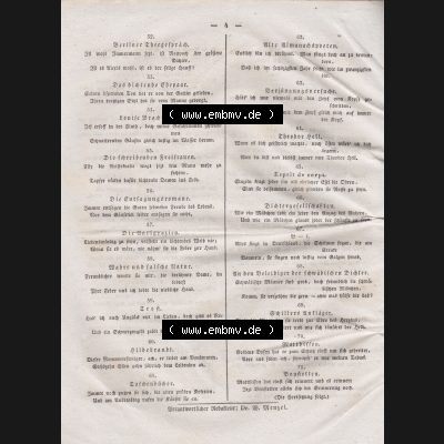 Morgenblatt 1832, 2 Januar, Nr 1, Seite 4, Literatur-Blatt. Das Digitale Bild / Foto der relativ wertvollen „Morgenblatt für gebildete Stände“-Zeitschrift... Sammlung