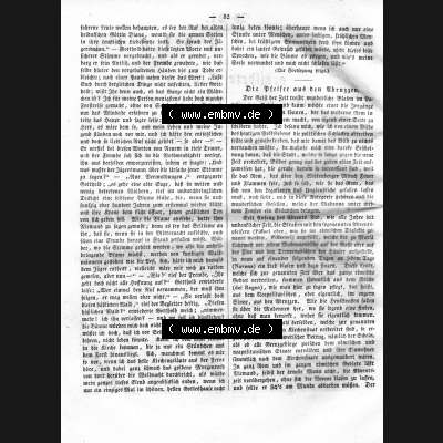 Morgenblatt 1832, Mittwoch, 25 Januar, Nr. 21, Seite 82, Die Pfeifer aus dem Ubrussen. Das Digitale Bild / Foto der relativ wertvollen „Morgenblatt... Sammlung