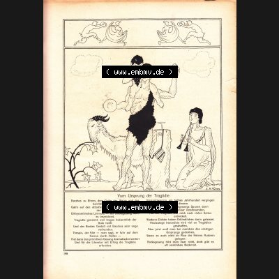 Meggendorfer-Blätter 1920, Nr. 1552, Seite 198, Vom Ursprung der Tragödie. Die Digitalen JPG-Bilder der digitalisierten Zeitschrift „Meggendorfer-Blätter“... Sammlung