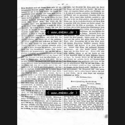 Morgenblatt 1832, Donnerstag, 26 Januar, Nr. 22, Seite 87, Waldgespenst Fortsetzung. Das Digitale Bild / Foto der relativ wertvollen „Morgenblatt für... Sammlung