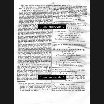 Morgenblatt 1832, Sonnabend 28 Januar, Nr. 5, Seite 10, Intelligenz-Blatt, Die Wirkung von Arzneimittel und Gifte. Das Digitale Bild / Foto der relativ wertvollen... Sammlung