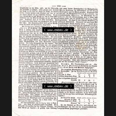 Augsburg 1831, 251, Donnerstag 8. September, Augsburger Abendzeitung Seite 1020 (1). Die Digitalen JPG-Bilder der digitalisierten Augsburger Zeitung aus dem Jahr... Sammlung