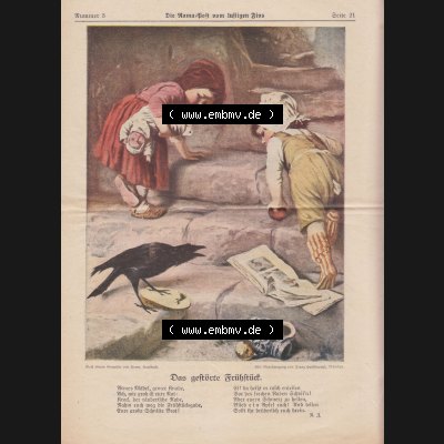 Die Rama-Post vom lustigen Fips, 1929, 1930, 5. Jahrgang, Nr. 3, Seite 21, Das gestörte Frühstück. Die Digitalen JPG-Bilder der digitalisierten... Sammlung