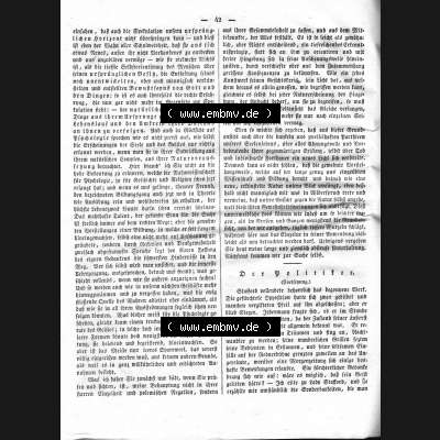 Morgenblatt 1832, Freitag, 13 Januar, Nr. 11, Seite 42, Psychologische Briefe von Fichte. Das Digitale Bild / Foto der relativ wertvollen „Morgenblatt... Sammlung