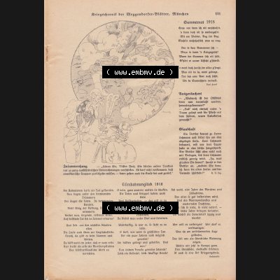 Meggendorfer-Blätter 1919, Nr. 1442, vom 15. August 1919 Seite 111, Zusammenhang, Kriegschronik, Meggendorfer. Die Digitalen JPG-Bilder der digitalisierten... Sammlung