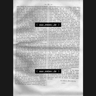 Morgenblatt 1832, Sonnabend, 28 Januar, Nr. 24, Seite 95, Fortsetzung vom Waldgespenst. Das Digitale Bild / Foto der relativ wertvollen „Morgenblatt... Sammlung