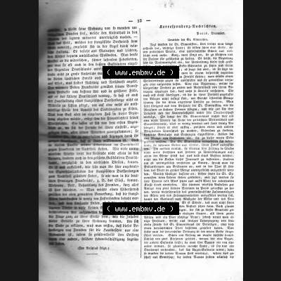 Morgenblatt 1832, 7 Januar, Nr. 6, Seite 23, Fortsetzung Korrespondenz Nachrichten. Das Digitale Bild / Foto der relativ wertvollen „Morgenblatt für... Sammlung