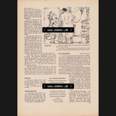 Meggendorfer-Blätter 1922, Nr. 1634, vom 20 April 1922, Seite 39, Vergleich, Auskunft, Selbstverständlich, Das weinende Bäumchen.... Sammlung