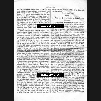 Morgenblatt 1832, 7 Januar, Nr. 6, Seite 22, Fortsetzung Für deutsche Fußreisende in Frankreich. Das Digitale Bild / Foto der relativ wertvollen „Morgenblatt... Sammlung