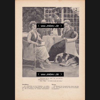 Meggendorfer-Blätter 1922, Nr. 1634, vom 20 April 1922, Seite 38, Foto einer Familien-Sitzung, mit Dienstmädchen. Das Digitale Bild / Foto der... Sammlung