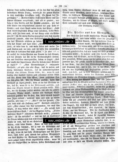 Morgenblatt 1832, Mittwoch, 25 Januar, Nr. 21, Seite 82, Die Pfeifer aus dem Ubrussen. Sammlung