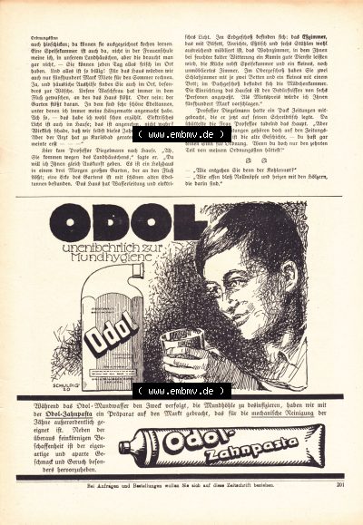 Meggendorfer-Blätter 1920, Nr. 1552, Seite 201, ODOL-Werbung, Ordnungssinn Sammlung