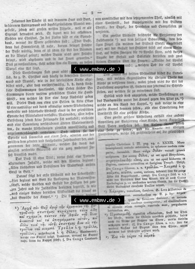 Morgenblatt 1832, 3 Januar, Nr. 1, Seite 2, Kunst-Blatt. Sammlung